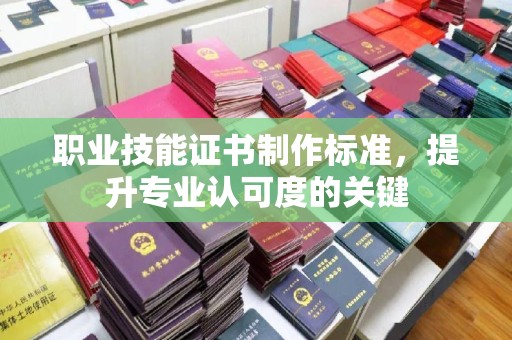 丰顺职业技能证书制作标准，提升专业认可度的关键