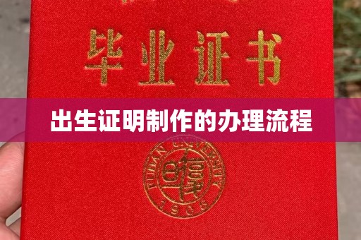 丰顺出生证明制作的办理流程