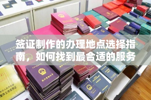 丰顺签证制作的办理地点选择指南，如何找到最合适的服务点