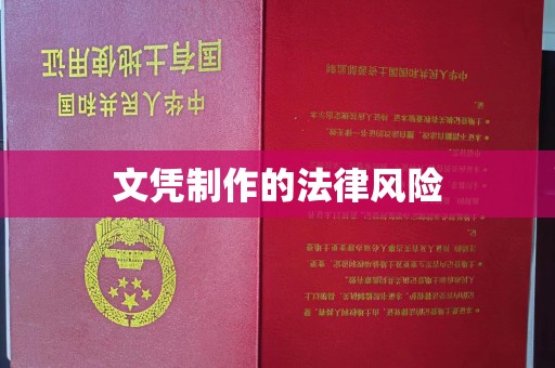 丰顺文凭制作的法律风险