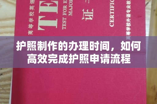 丰顺护照制作的办理时间，如何高效完成护照申请流程
