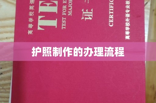 丰顺护照制作的办理流程