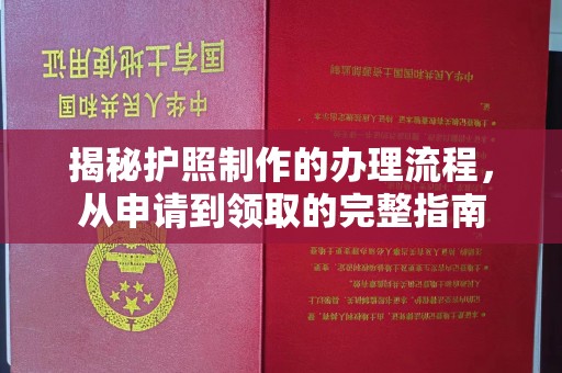 丰顺揭秘护照制作的办理流程，从申请到领取的完整指南