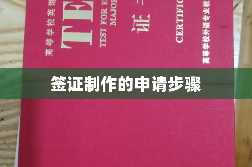 丰顺签证制作的申请步骤