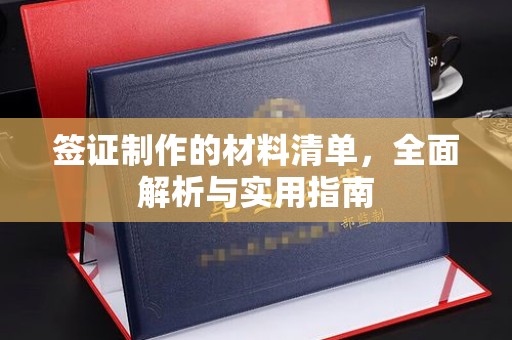 丰顺签证制作的材料清单，全面解析与实用指南